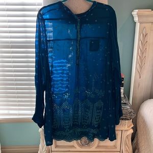 Johnny Was tunic top size L